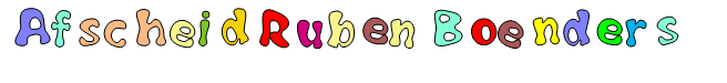Afscheid Ruben Boenders